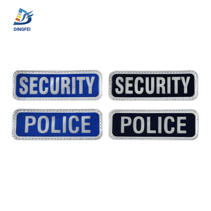 Blue PVC Reflective Security Patches - 